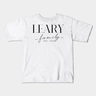 Leary Family EST. 2020, Surname, Leary Kids T-Shirt